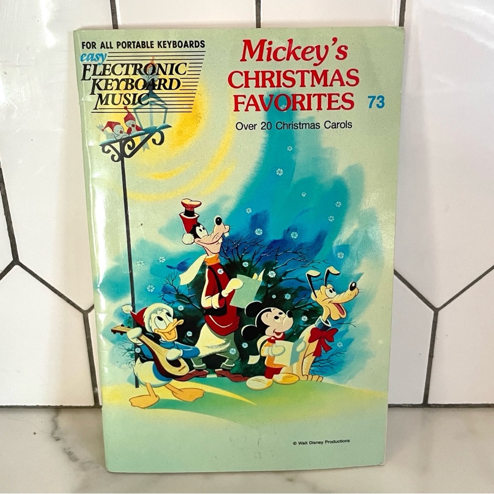 Vintage 1975 Mickey's Christmas Favorites, Easy Electronic Keyboard Music